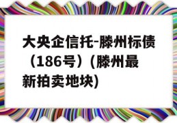 大央企信托-滕州标债（186号）(滕州最新拍卖地块)