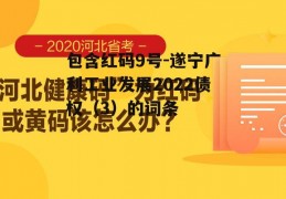 包含红码9号-遂宁广利工业发展2022债权（3）的词条