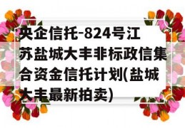 央企信托-824号江苏盐城大丰非标政信集合资金信托计划(盐城大丰最新拍卖)