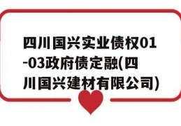 四川国兴实业债权01-03政府债定融(四川国兴建材有限公司)