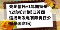 央企信托+1年期扬州YZ信托计划(江苏国信扬州发电有限责任公司是国企吗)