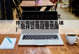 软件公司经营范围(软件公司经营范围怎么填)