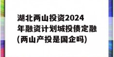 湖北两山投资2024年融资计划城投债定融(两山产投是国企吗)