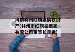 河南林州红旗渠债权资产(林州市红旗渠集团有限公司董事长是谁)