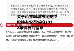 关于山东聊城市民安控股持有安泰城投2022年债权的信息