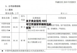 关于央企信托-485号江苏淮安市级政信的信息