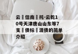 云‮信南‬托-云乾10号天津唐山山东等7支‮债标‬混债的简单介绍