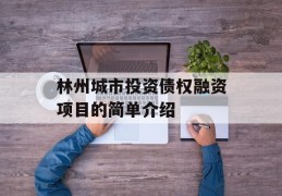 林州城市投资债权融资项目的简单介绍