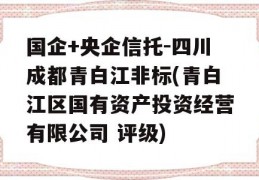 国企+央企信托-四川成都青白江非标(青白江区国有资产投资经营有限公司 评级)