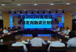 包含2022兴鱼投资建设定向融资计划的词条