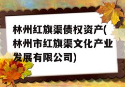 林州红旗渠债权资产(林州市红旗渠文化产业发展有限公司)