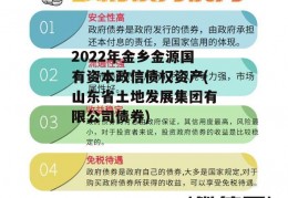 2022年金乡金源国有资本政信债权资产(山东省土地发展集团有限公司债券)