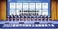 关于淄博博山正普2022年债权资产的信息