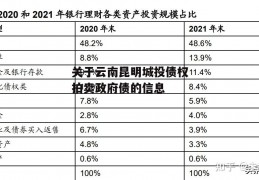 关于云南昆明城投债权拍卖政府债的信息