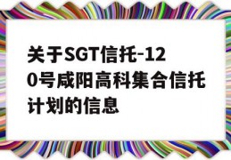 关于SGT信托-120号咸阳高科集合信托计划的信息