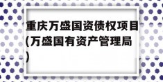 重庆万盛国资债权项目(万盛国有资产管理局)