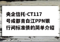 央企信托-CT117号成都青白江PPN银行间标准债的简单介绍