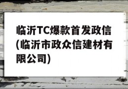 临沂TC爆款首发政信(临沂市政众信建材有限公司)