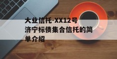 大业信托-XX12号济宁标债集合信托的简单介绍