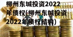 柳州东城投资2022年债权(柳州东城投资2022年债权结构)