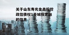 关于山东寿光金鑫投控政信债权1号城投定融的信息