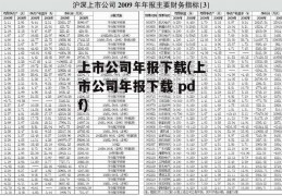 上市公司年报下载(上市公司年报下载 pdf)