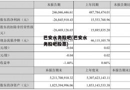 巴安水务股吧(巴安水务股吧股票)