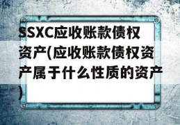 SSXC应收账款债权资产(应收账款债权资产属于什么性质的资产)