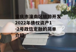 重庆市潼南区旅游开发2022年债权资产1-2号政信定融的简单介绍