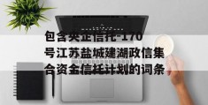 包含央企信托-170号江苏盐城建湖政信集合资金信托计划的词条