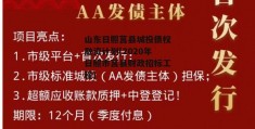 山东日照莒县城投债权融资计划(2020年日照市莒县财政招标工程)