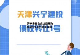 济宁市鱼台鑫达经开政信债权1号的简单介绍