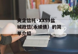 央企信托·XX59盐城政信(永续债）的简单介绍