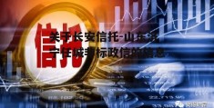 关于长安信托-山东济宁任城非标政信的信息