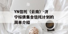 YN信托（云南）-济宁标债集合信托计划的简单介绍