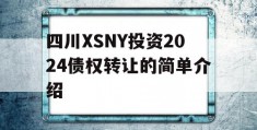 四川XSNY投资2024债权转让的简单介绍