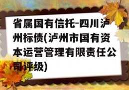 省属国有信托-四川泸州标债(泸州市国有资本运营管理有限责任公司评级)