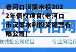 老河口汉策水投2022年债权项目(老河口市汉策水利投资经营有限公司)