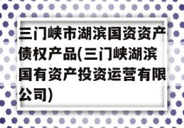 三门峡市湖滨国资资产债权产品(三门峡湖滨国有资产投资运营有限公司)