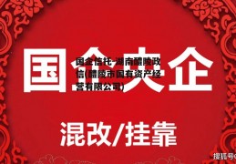 国企信托-湖南醴陵政信(醴陵市国有资产经营有限公司)