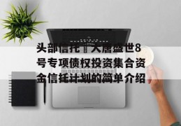 头部信托•大唐盛世8号专项债权投资集合资金信托计划的简单介绍