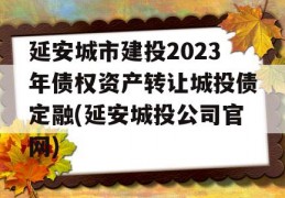 延安城市建投2023年债权资产转让城投债定融(延安城投公司官网)