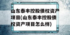 山东泰丰控股债权资产项目(山东泰丰控股债权资产项目怎么样)