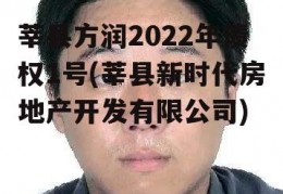 莘县方润2022年债权1号(莘县新时代房地产开发有限公司)