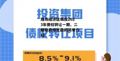 潍坊经济区城投2023年债权转让一期、二期政府债定融的简单介绍