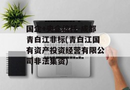 国企+央企信托-成都青白江非标(青白江国有资产投资经营有限公司非法集资)