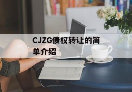 CJZG债权转让的简单介绍