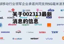 关于002313最新消息的信息