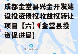 成都金堂县兴金开发建设投资债权收益权转让项目【六】(金堂县投资促进局)