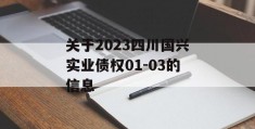 关于2023四川国兴实业债权01-03的信息